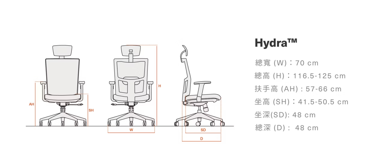 Backbone Hydra™ 工學椅 ◌ 商務熱銷款1