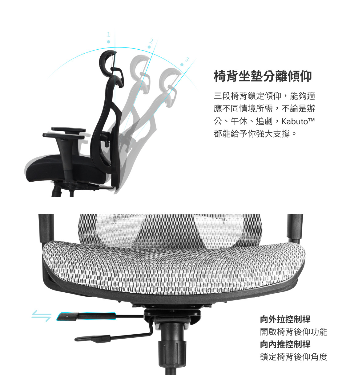 Backbone Kabuto™ 人體工學椅全能居家款3