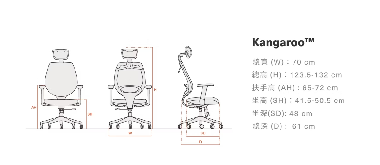 Backbone Kangaroo™ 袋鼠工學椅 ◌ 熱銷基本款