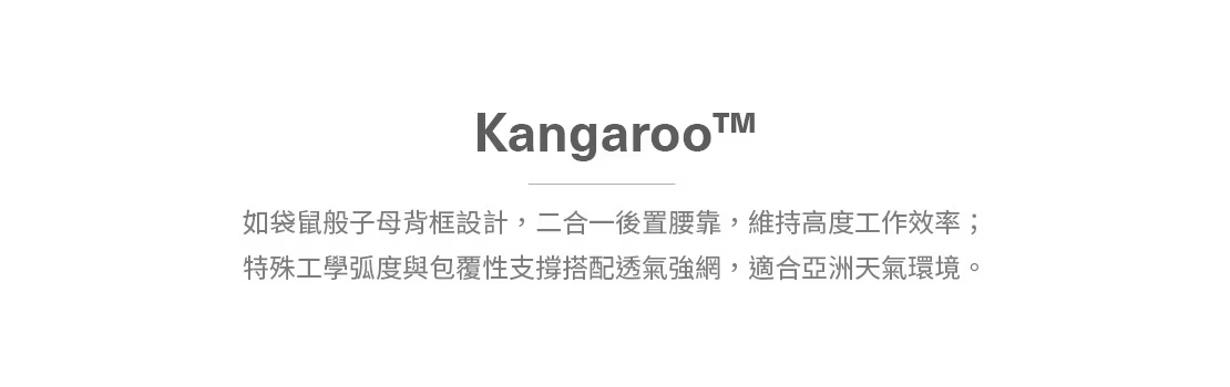 Backbone Kangaroo™ 袋鼠工學椅 ◌ 熱銷基本款