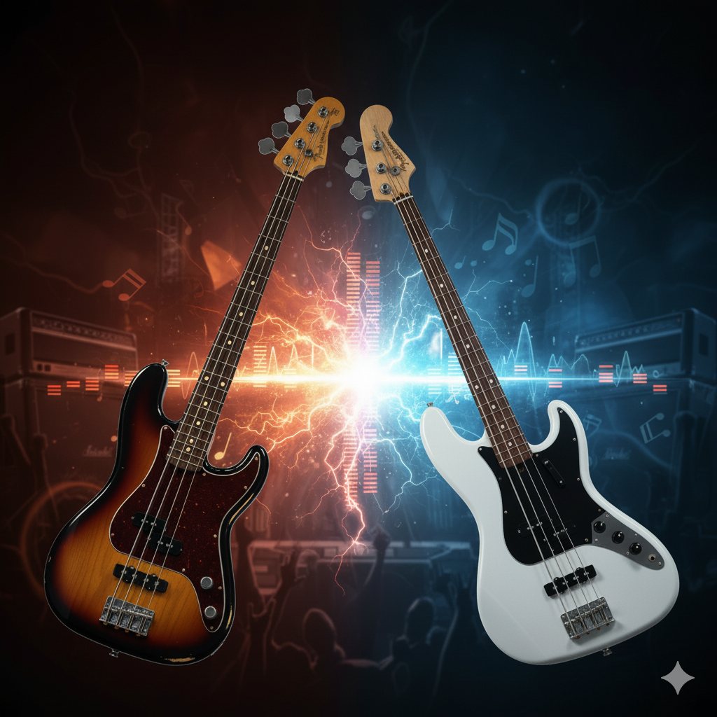 2大電貝斯經典對決Precision Bass 對戰 Jazz Bass2