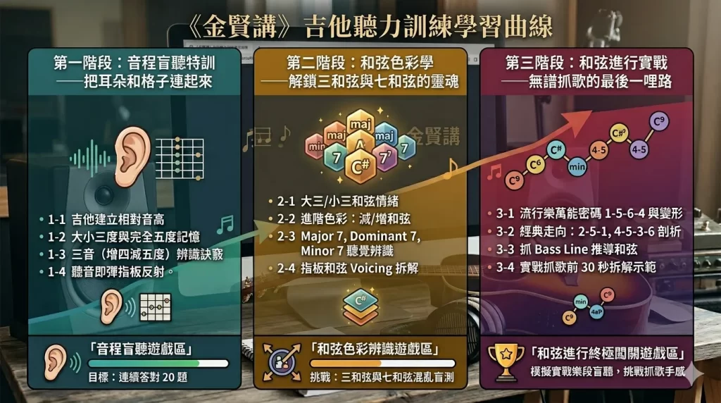 吉他手的聽力破關遊戲圖片3