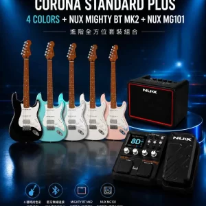 Corona電吉他 × NUX藍牙音箱 × MG101綜合效果器「黃金新手套裝」