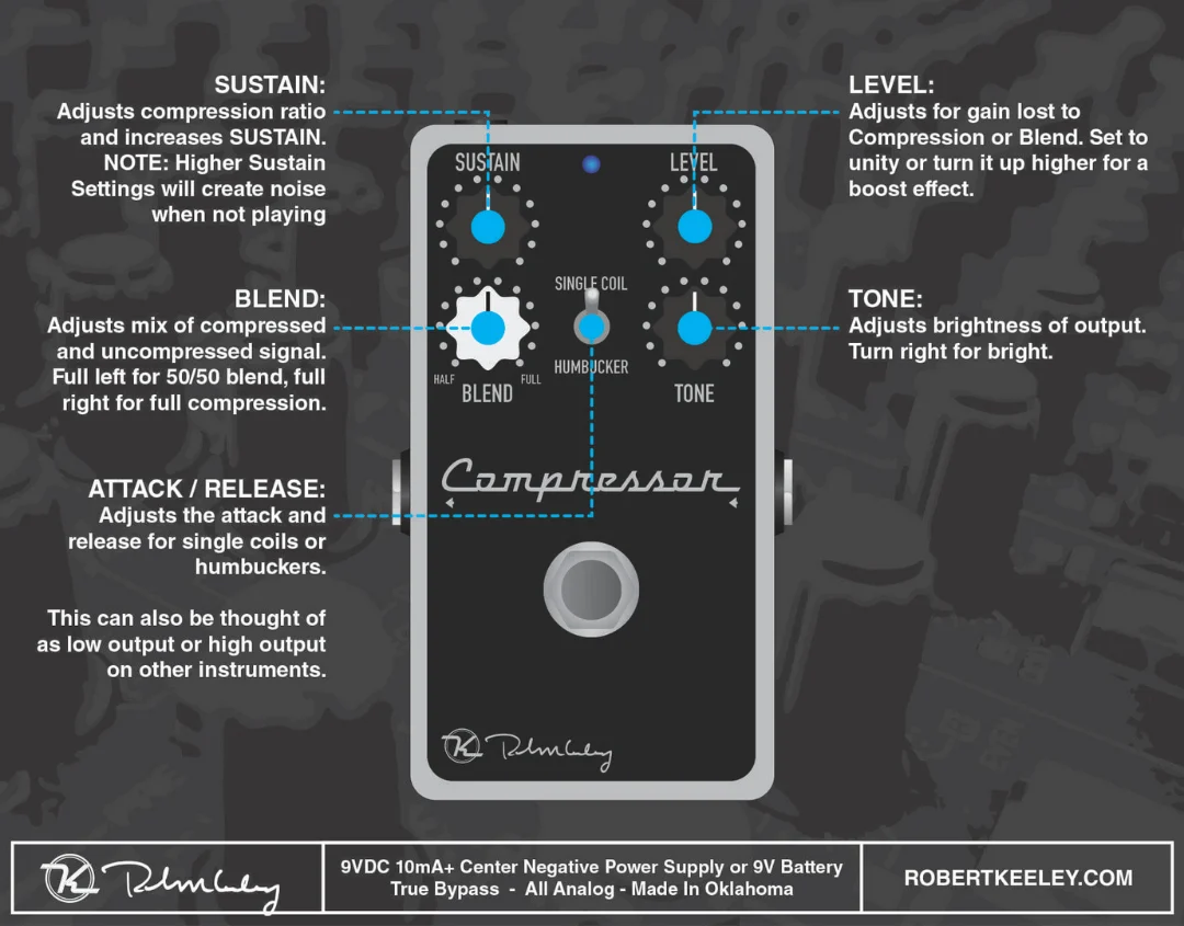 Keeley Electronics Compressor Plus 壓縮效果器 Keeley Electronics Compressor Plus 壓縮效果器:圖片 3