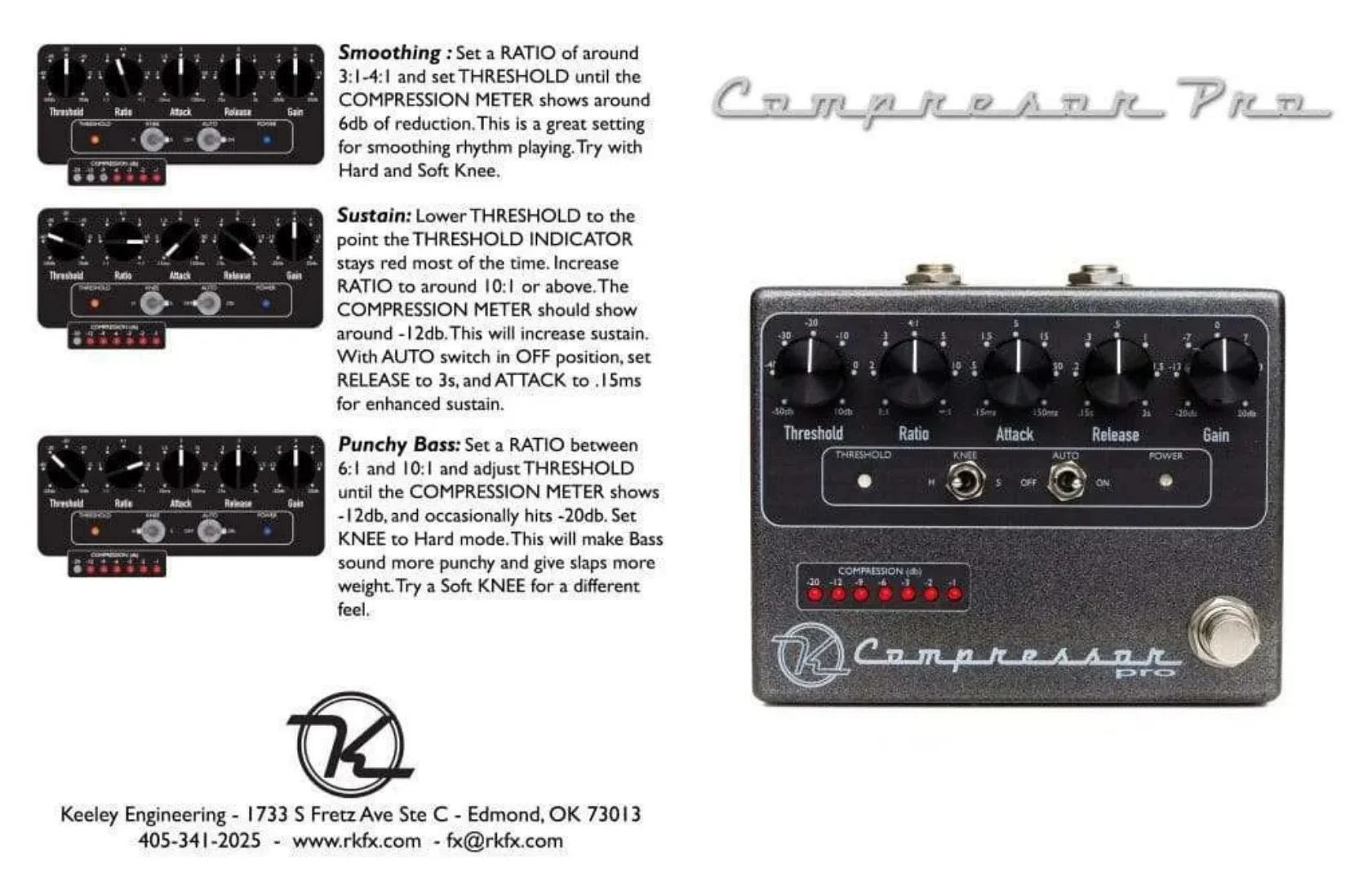 Keeley Electronics Compressor Pro 壓縮效果器 Keeley Electronics Compressor Pro 壓縮效果器:圖片 3