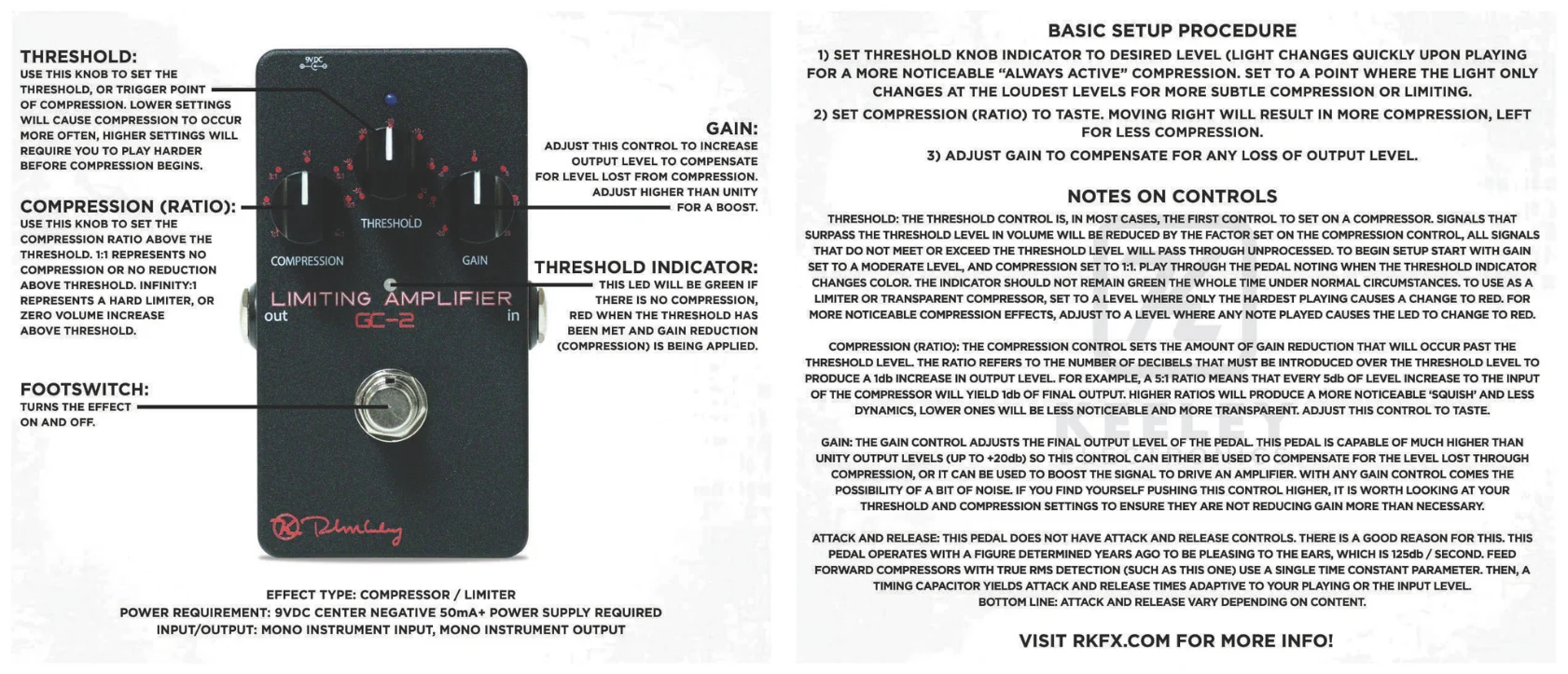 Keeley Electronics Compressor GC-2 Limiting Amplifier 壓縮效果器 Keeley Electronics Compressor GC-2 Limiting Amplifier 壓縮效果器:圖片 4