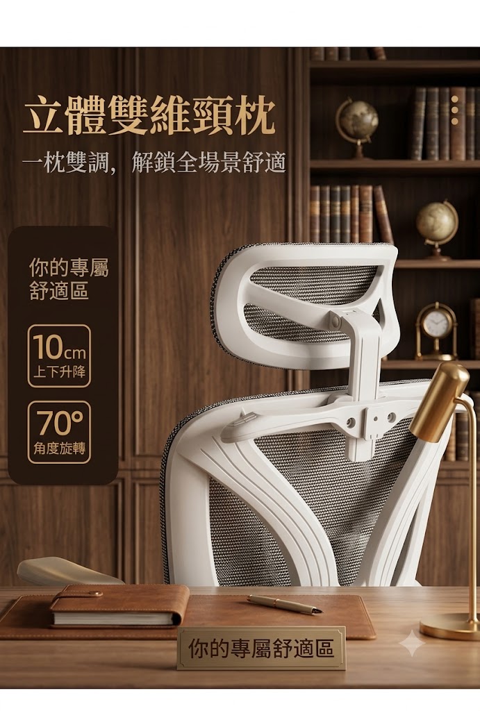 【旗艦黑科技】H05人體工學椅 骶骨+腰椎雙區支撐 (8D動態扶手 / 鏤空透氣坐墊)